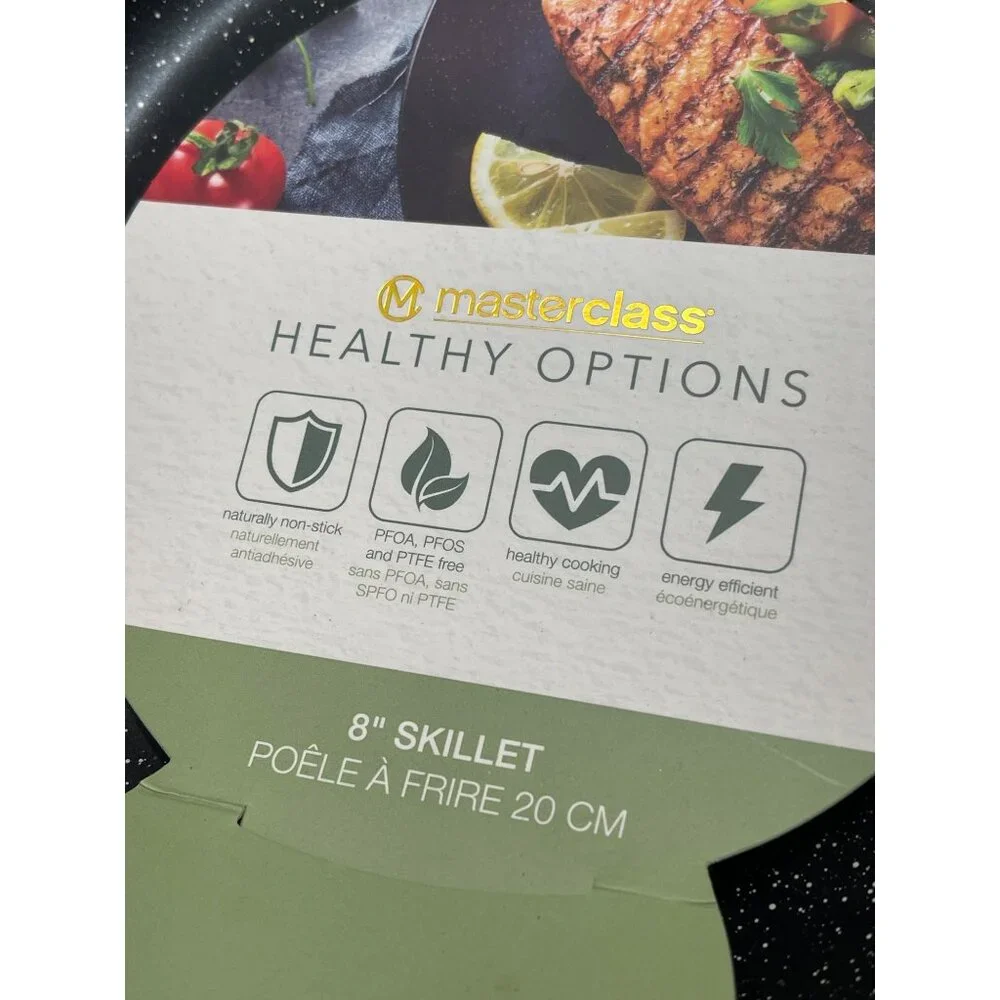 Master Class Skillet Set Healthy Options Non-Stick 8